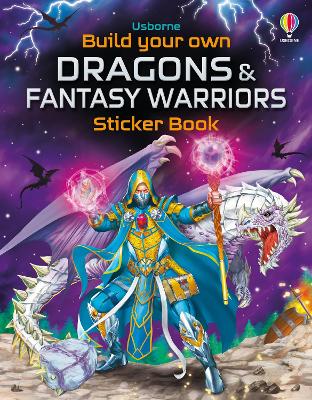 Book cover for Build Your Own Dragons and Fantasy Warriors Sticker Book