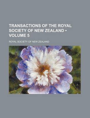 Book cover for Transactions of the Royal Society of New Zealand (Volume 5)