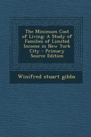 Cover of Minimum Cost of Living