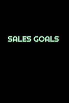 Book cover for Sales Goals