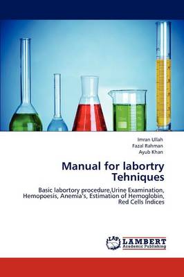 Book cover for Manual for Labortry Tehniques