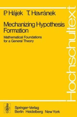 Cover of Mechanizing Hypothesis Formation