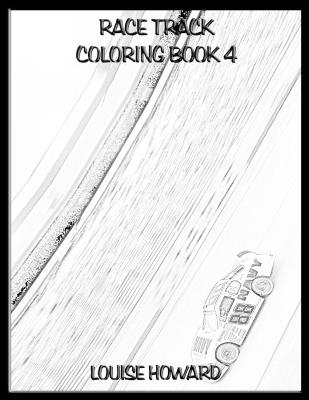 Book cover for Race Track Coloring book 4