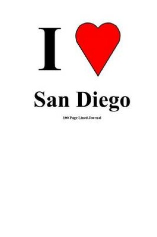 Cover of San Diego 100 Page Lined Journal