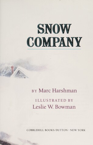 Book cover for Harshman & Bowman : Snow Company (Hbk)