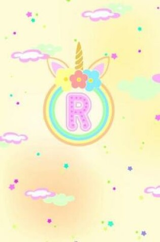 Cover of Unicorn Horn Monogram Journal - Letter R