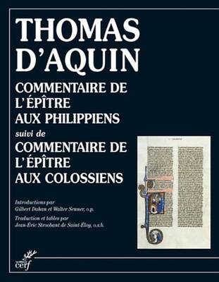 Book cover for Commentaire de L'Epitre Aux Philippiens, Suivi de Commentaire de L'Epitre Aux Colossiens