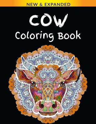 Book cover for Cow Coloring Book