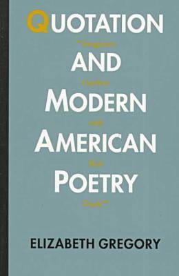 Book cover for Quotation & Modern am Poetry