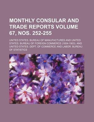 Book cover for Monthly Consular and Trade Reports Volume 67, Nos. 252-255