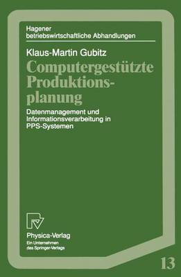 Cover of Computergestützte Produktionsplanung