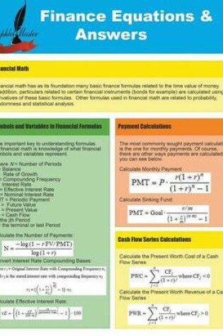 Cover of Finance Equations & Answers