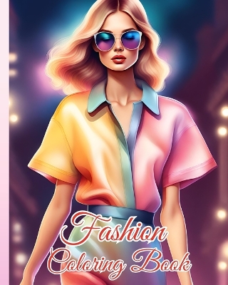 Book cover for Fashion Coloring Book for Adults and Teens