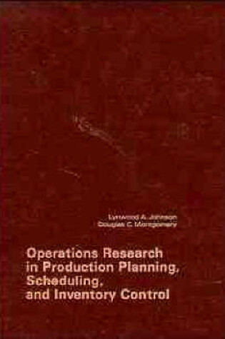 Cover of Operations Research in Production Planning, Scheduling and Inventory Control