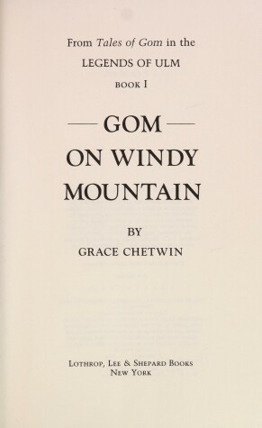 Cover of Gom on Windy Mountain