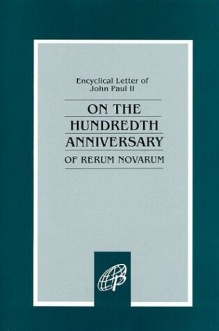 Cover of On the Hundredth Anniversary of Rerum Novarum