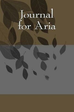 Cover of Journal for Aria