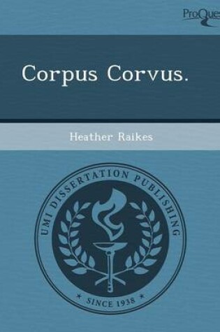 Cover of Corpus Corvus