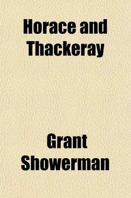 Book cover for Horace and Thackeray