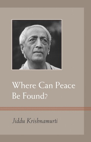 Book cover for Where Can Peace Be Found?