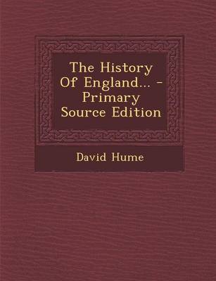 Book cover for The History of England... - Primary Source Edition