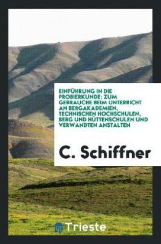 Cover of Einfuhrung in Die Probierkunde