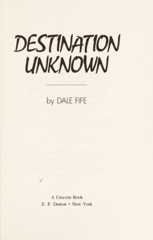 Book cover for Destination Unknown