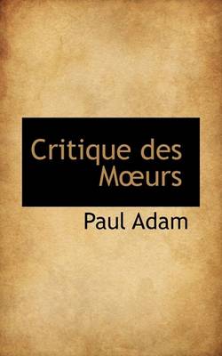 Book cover for Critique Des M Urs