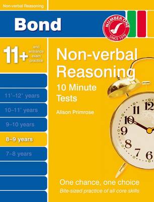 Book cover for Bond 10 Minute Tests Non-Verbal Reasoning 8-9 Yrs