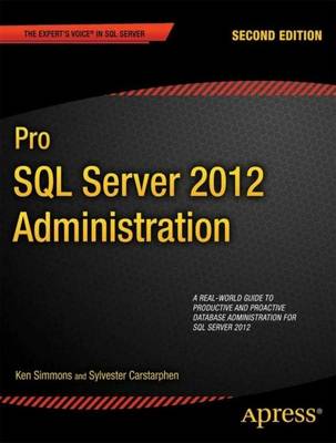 Book cover for Pro SQL Server 2012 Administration