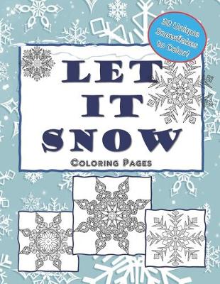 Book cover for Let It Snow Coloring Pages