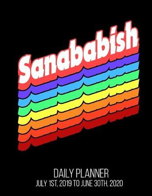 Book cover for Sanababish Daily Planner July 1st, 2019 To June 30th, 2020