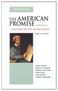 Book cover for American Promise 4e V1 Value Edition & Bedford Glossary for U.S. History