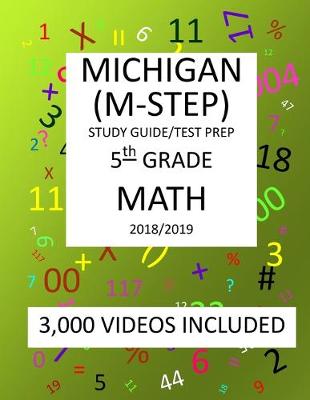 Book cover for 5th Grade MICHIGAN M-STEP, 2019 MATH, Test Prep