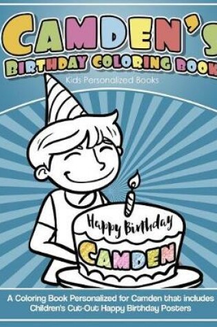 Cover of Camden's Birthday Coloring Book Kids Personalized Books