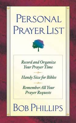 Book cover for Personal Prayer List