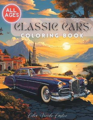 Book cover for Coloring book classic cars