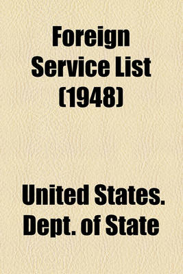 Book cover for Foreign Service List (1948)