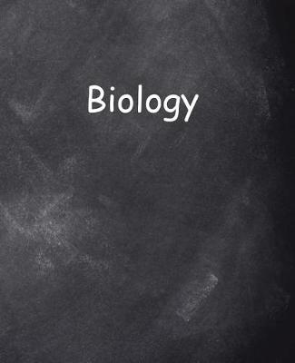 Cover of School Composition Book Biology Chalkboard Style 200 Pages