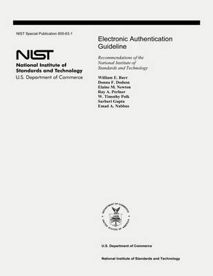 Book cover for Electronic Authentication Guideline