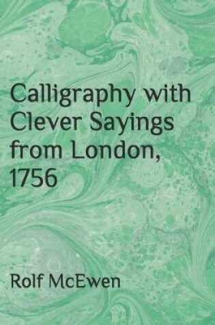 Cover of Calligraphy with Clever Sayings from London, 1756