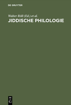 Cover of Jiddische Philologie