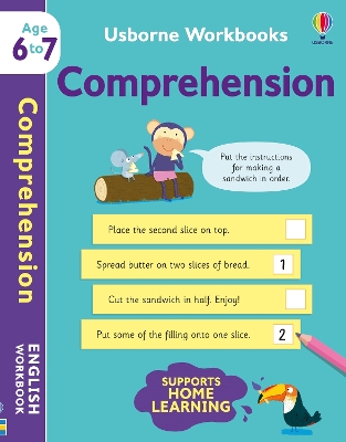 Book cover for Usborne Workbooks Comprehension 6-7