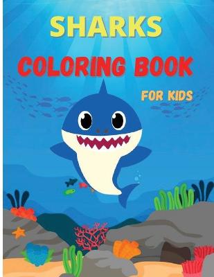 Book cover for Sharks Coloring Book