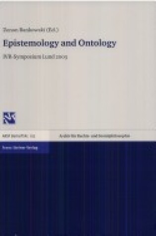 Cover of Epistemology and Ontology