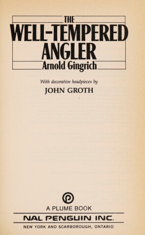 Cover of Gingrich Arnold : Well-Tempered Angler