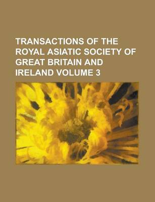 Book cover for Transactions of the Royal Asiatic Society of Great Britain and Ireland