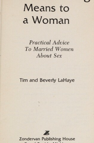 Cover of What Lovemaking Means to a Woman