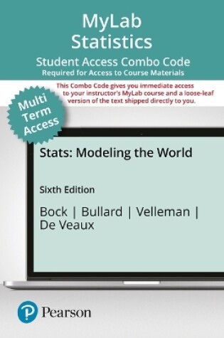 Cover of Mylab Statistics with Pearson Etext -- 24-Month Combo Access Card -- For STATS