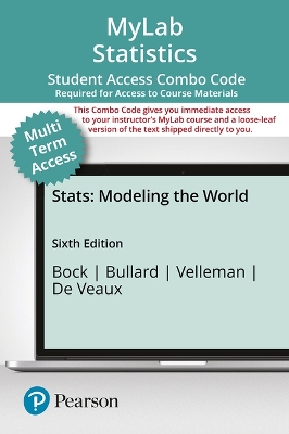 Book cover for Mylab Statistics with Pearson Etext -- 24-Month Combo Access Card -- For STATS
